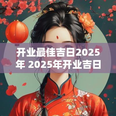 开业最佳吉日2025年 2025年开业吉日
