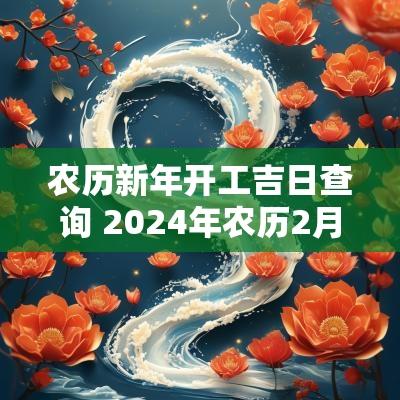 农历新年开工吉日查询 2025年农历2月开业黄道吉日