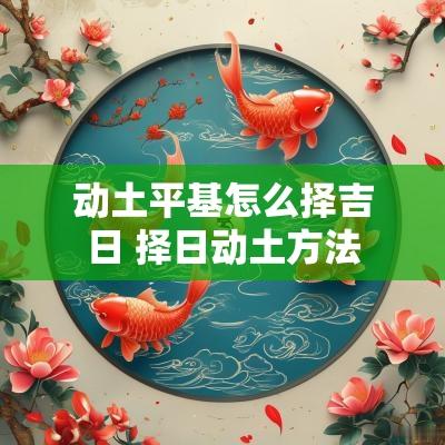 动土平基怎么择吉日 择日动土方法 动土平基怎么择吉日 择日动土方法
