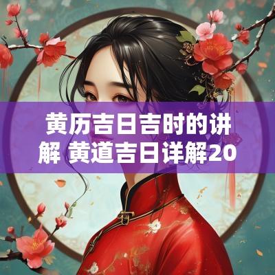 黄历吉日吉时的讲解 黄道吉日详解2025年