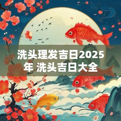 洗头理发吉日2025年 洗头吉日大全