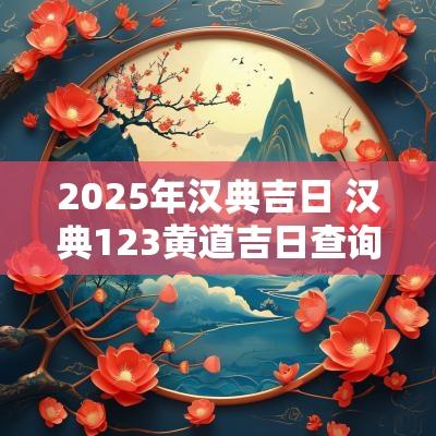 2025年汉典吉日 汉典123黄道吉日查询