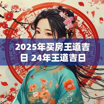 2025年买房王道吉日 24年王道吉日