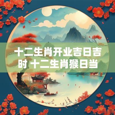 十二生肖开业吉日吉时 十二生肖猴日当天化解五行
