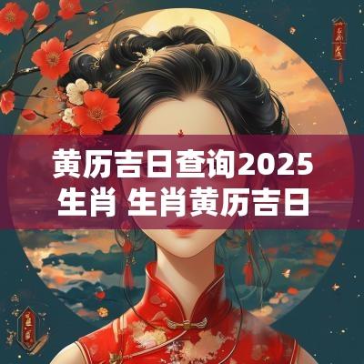 黄历吉日查询2025生肖 生肖黄历吉日查询