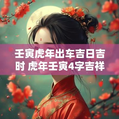 壬寅蛇年出车吉日吉时 蛇年壬寅4字吉祥语