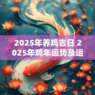 2025年养鸡吉日 2025年鸡年运势及运程