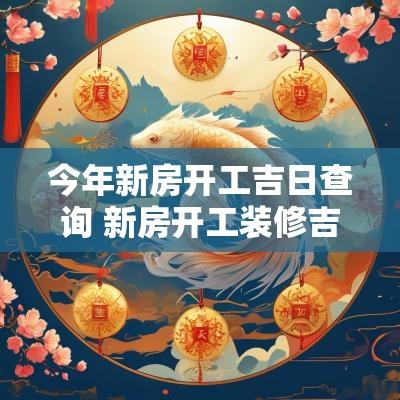今年新房开工吉日查询 新房开工装修吉日查询2025