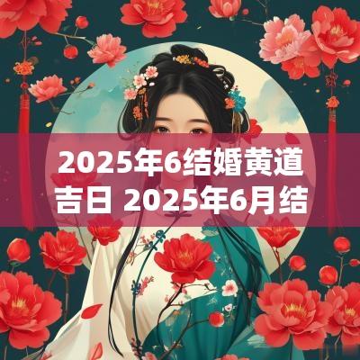 2025年6结婚黄道吉日 2025年6月结婚黄道吉日查询