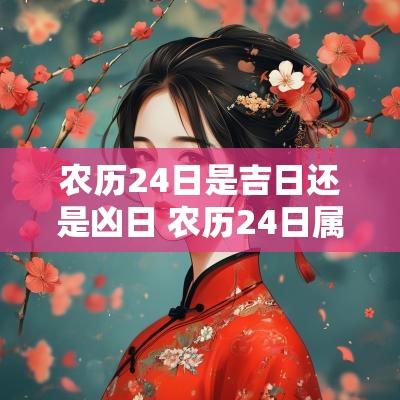 农历24日是吉日还是凶日 农历24日属什么生肖