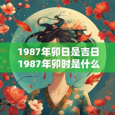 1987年卯日是吉日 1987年卯时是什么命