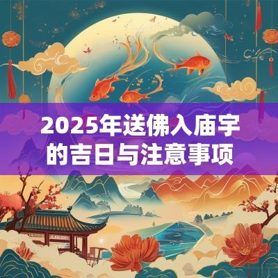 2025年送佛入庙宇的吉日与注意事项