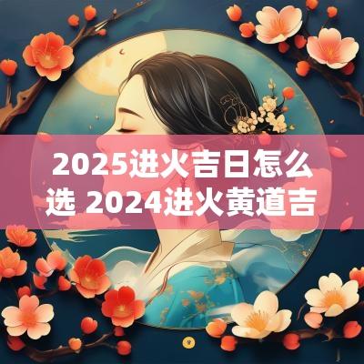 2025进火吉日怎么选 2025进火黄道吉日