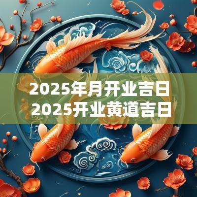 2025年月开业吉日 2025开业黄道吉日