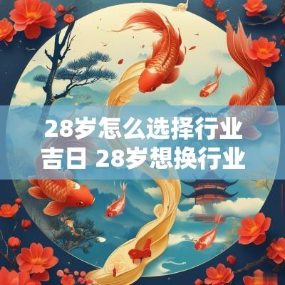 28岁怎么选择行业吉日 28岁想换行业