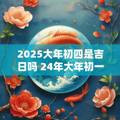 2025大年初四是吉日吗 24年大年初一吉时