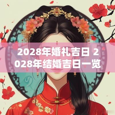 2028年婚礼吉日 2028年结婚吉日一览表