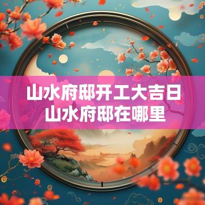 山水府邸开工大吉日 山水府邸在哪里