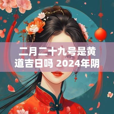 二月二十九号是黄道吉日吗 2025年阴历二十九是黄道吉日吗