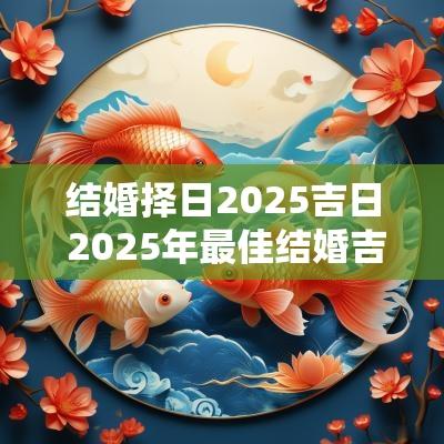 结婚择日2025吉日 2025年最佳结婚吉日日历表