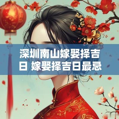 深圳南山嫁娶择吉日 嫁娶择吉日最忌三种日子