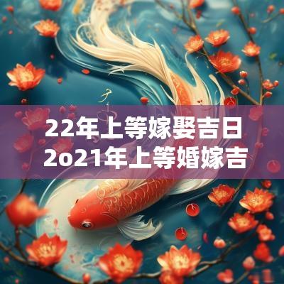 22年上等嫁娶吉日 2o21年上等婚嫁吉日