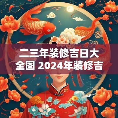 二三年装修吉日大全图 2025年装修吉日查询大全