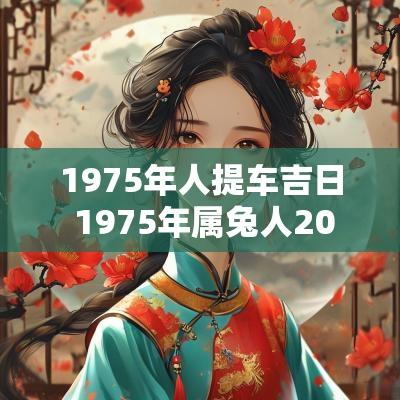 1975年人提车吉日 1975年属兔人2025年每月运程