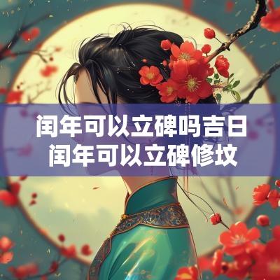 闰年可以立碑吗吉日 闰年可以立碑修坟吗