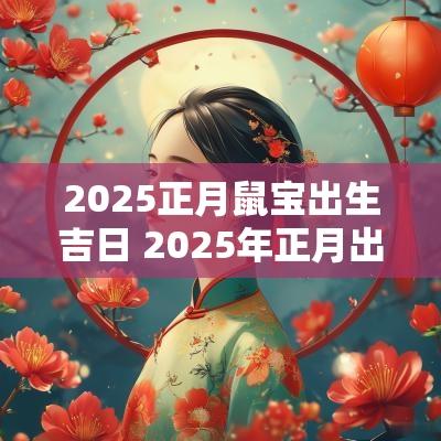 2025正月鼠宝出生吉日 2025年正月出生的蛇年宝宝好吗