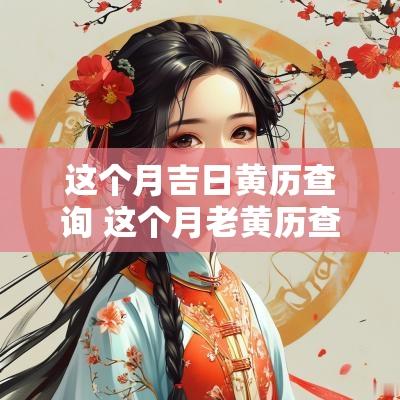 这个月吉日黄历查询 这个月老黄历查询宜和忌