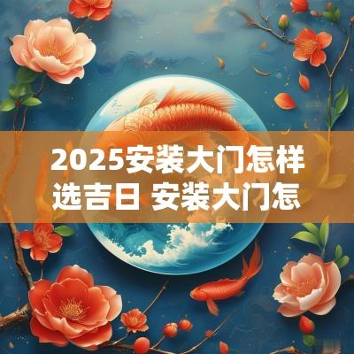 2025安装大门怎样选吉日 安装大门怎样选吉日