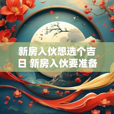 新房入伙想选个吉日 新房入伙要准备哪些东西