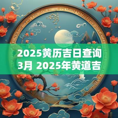 2025黄历吉日查询3月 2025年黄道吉日查询