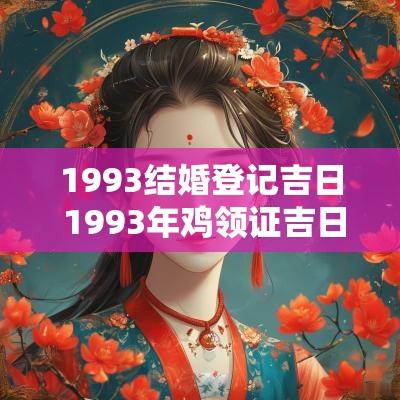 1993结婚登记吉日 1993年鸡领证吉日