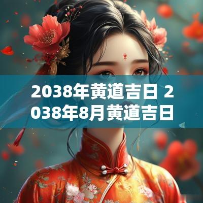 2038年黄道吉日 2038年8月黄道吉日