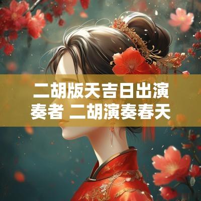 二胡版天吉日出演奏者 二胡演奏春天到万物新