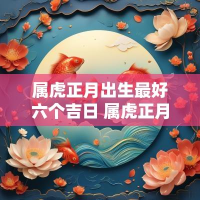属虎正月出生最好六个吉日 属虎正月出生好不好
