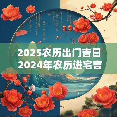 2025农历出门吉日 2025年农历进宅吉日