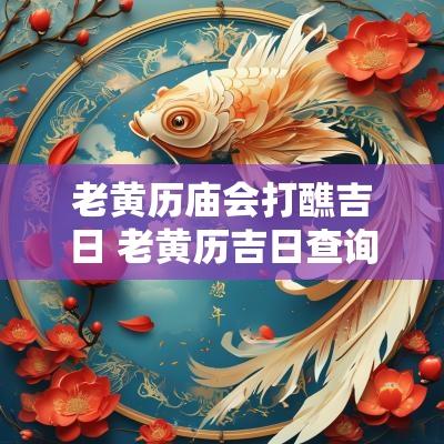 老黄历庙会打醮吉日 老黄历吉日查询2025年