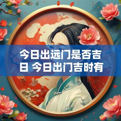 今日出远门是否吉日 今日出门吉时有哪个时间最好