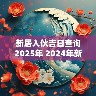 新居入伙吉日查询2025年 2025年新居入伙黄道吉日