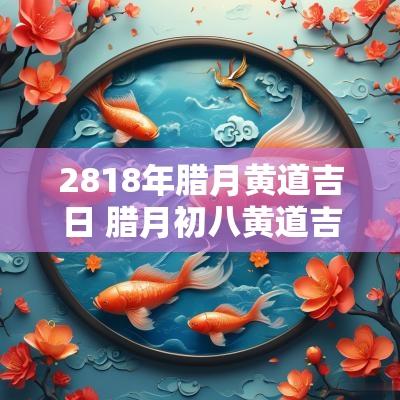 2818年腊月黄道吉日 腊月初八黄道吉日