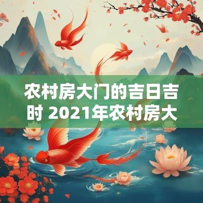 农村房大门的吉日吉时 2025年农村房大门的吉日吉时