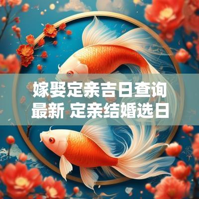 嫁娶定亲吉日查询最新 定亲结婚选日子需要注意什么