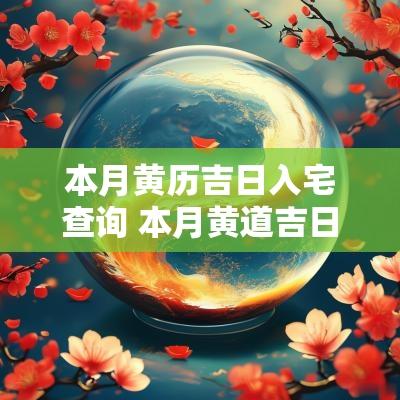 本月黄历吉日入宅查询 本月黄道吉日查询2026