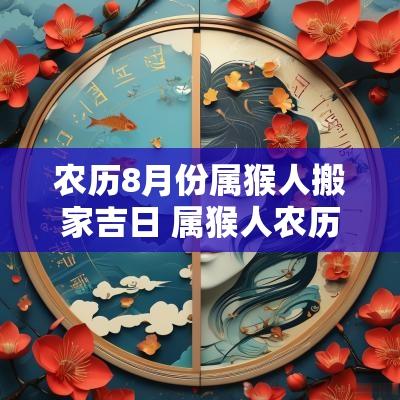 农历8月份属猴人搬家吉日 属猴人农历2025年2月份搬家好吗