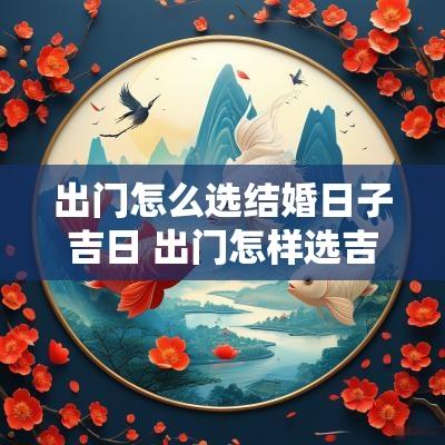 出门怎么选结婚日子吉日 出门怎样选吉利日