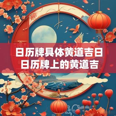 日历牌具体黄道吉日 日历牌上的黄道吉日