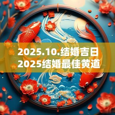 2025.10.结婚吉日 2025结婚最佳黄道吉日